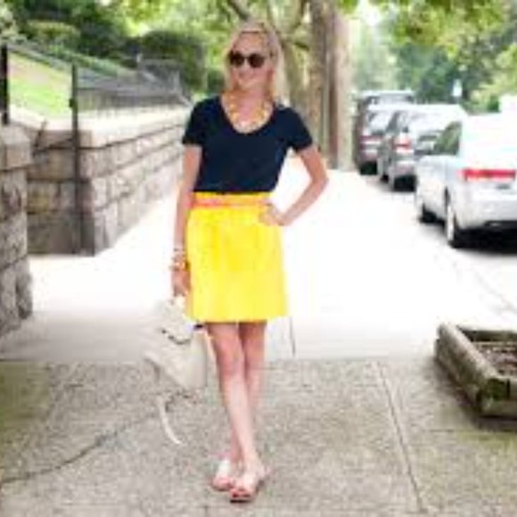 J. Crew Dresses & Skirts - J. Crew Yellow Pencil Skirt